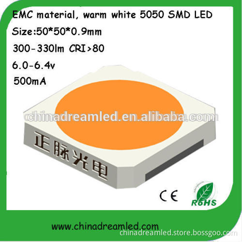 2014 Hot sale warm white 3w 5050 smd led datasheet